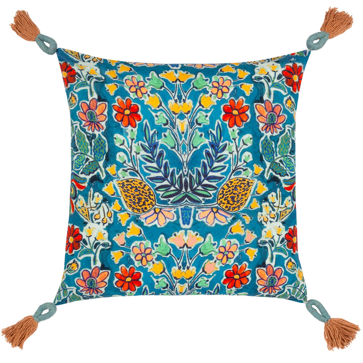 ADELINE 50X50 CUSHION CASE MULTI/CORAL