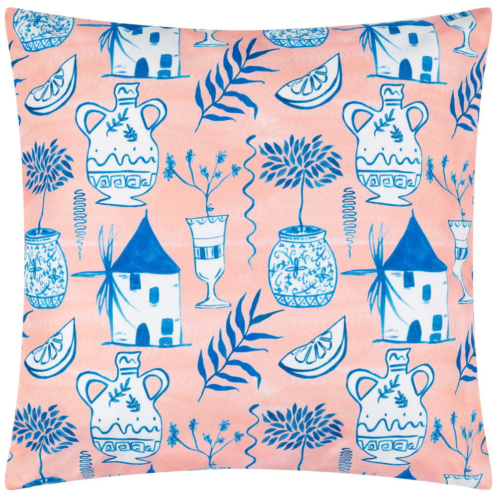 Aegina 45x45 Outdoor Cushion Case Peach - image 2