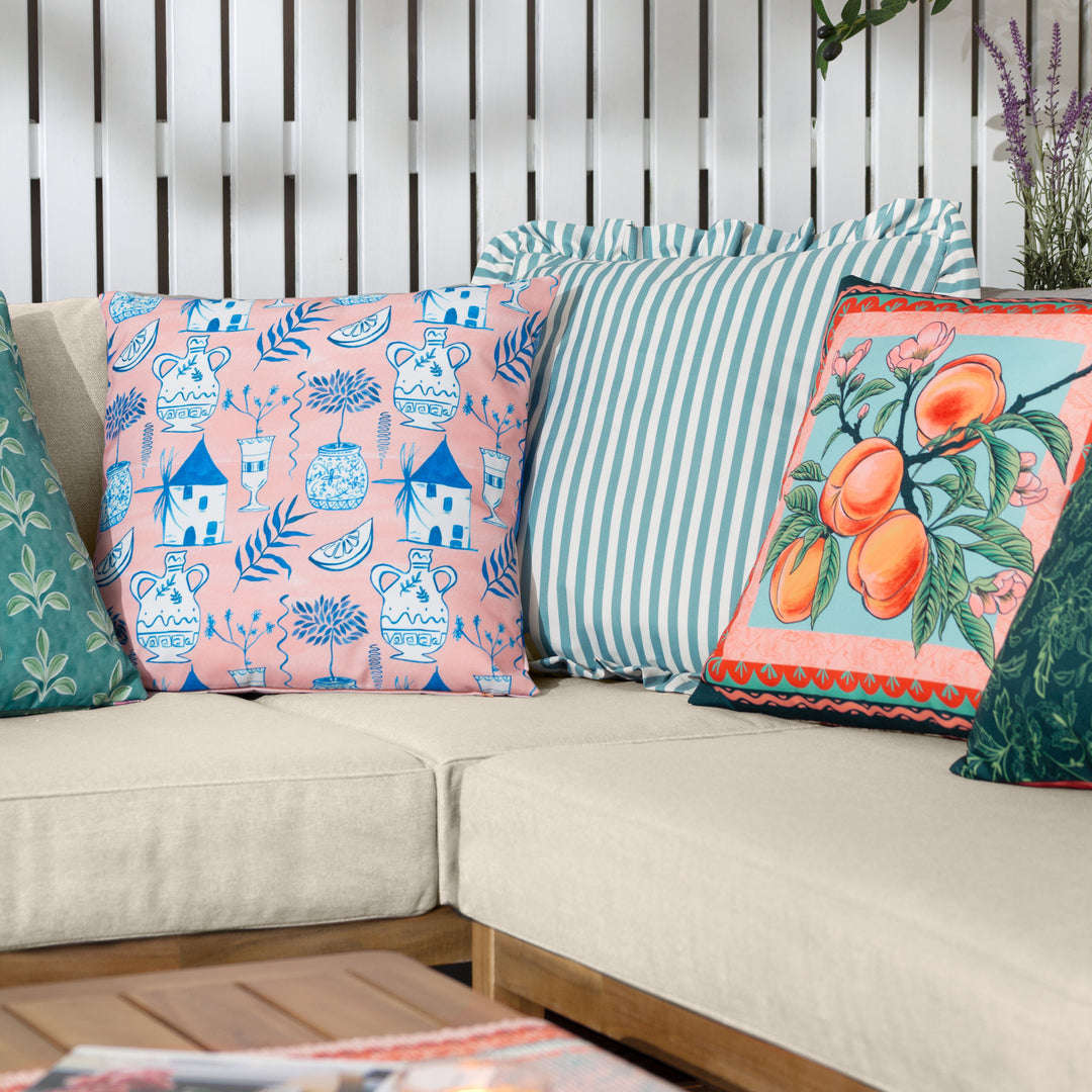 Aegina 45x45 Outdoor Cushion Case Peach - image 6