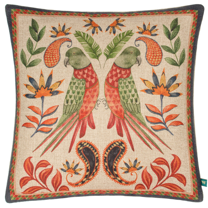 AKAMBA PARROT DUO 43X43 CUSHION CASE MULTI