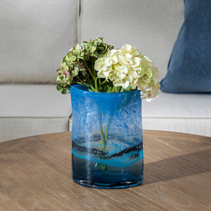 ALABORG GLASS VASE COBALT