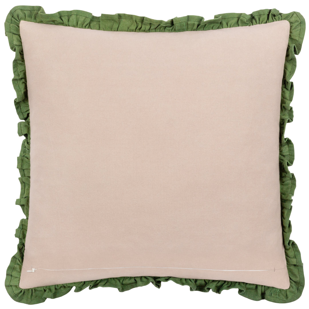 ALBERA 43X43 CUSHION CASE LINEN/GREEN