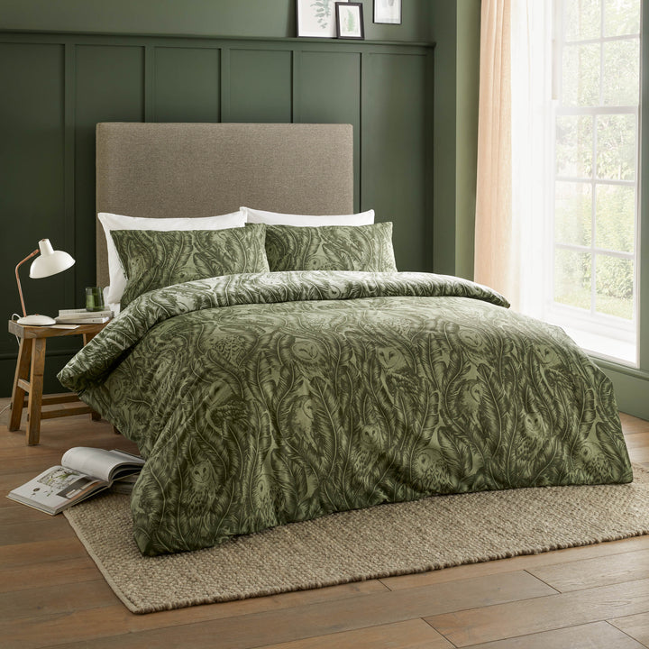 Albus Single Duvet Set Forest Green - image 5
