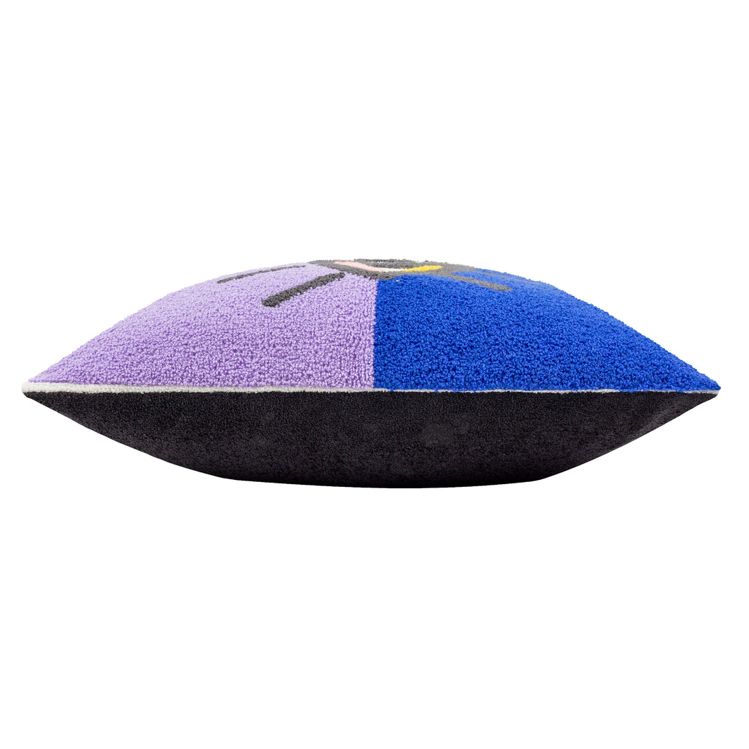 ALL EYES ON YOU 45X45 CUSHION CASE LILAC/BLUE