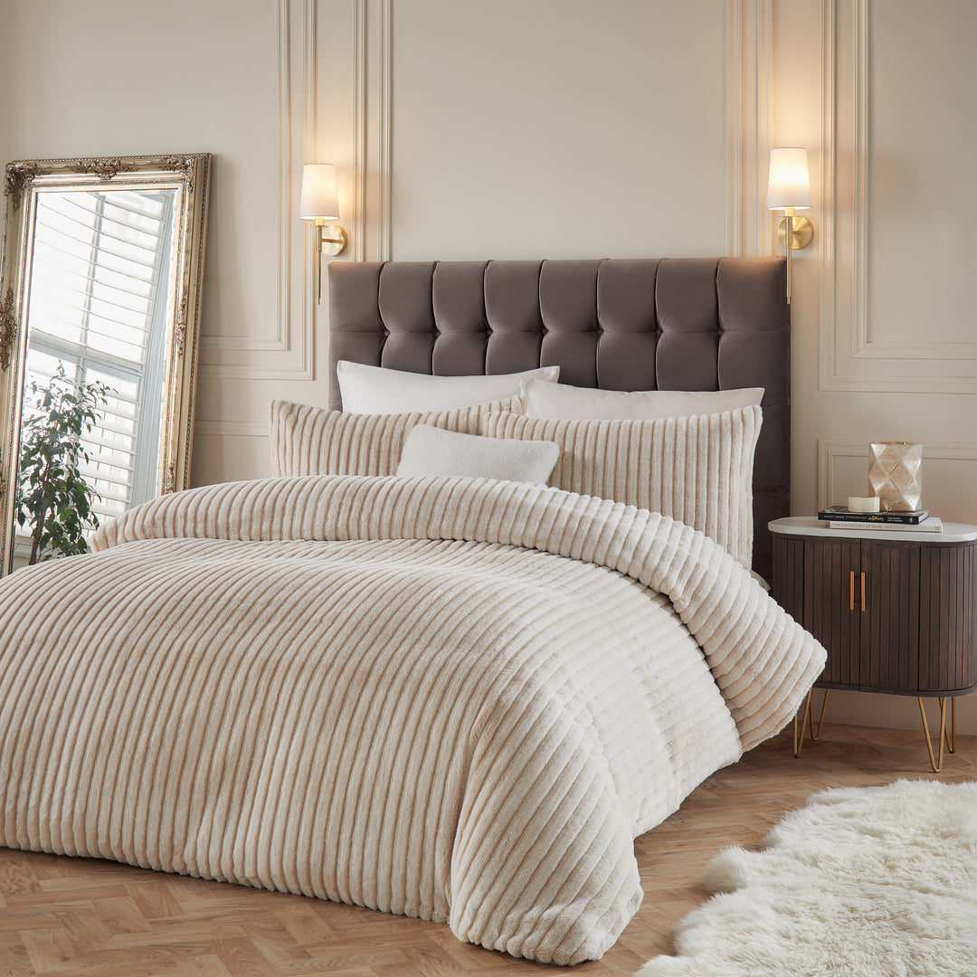 Alpine Super King Duvet Set Champagne
