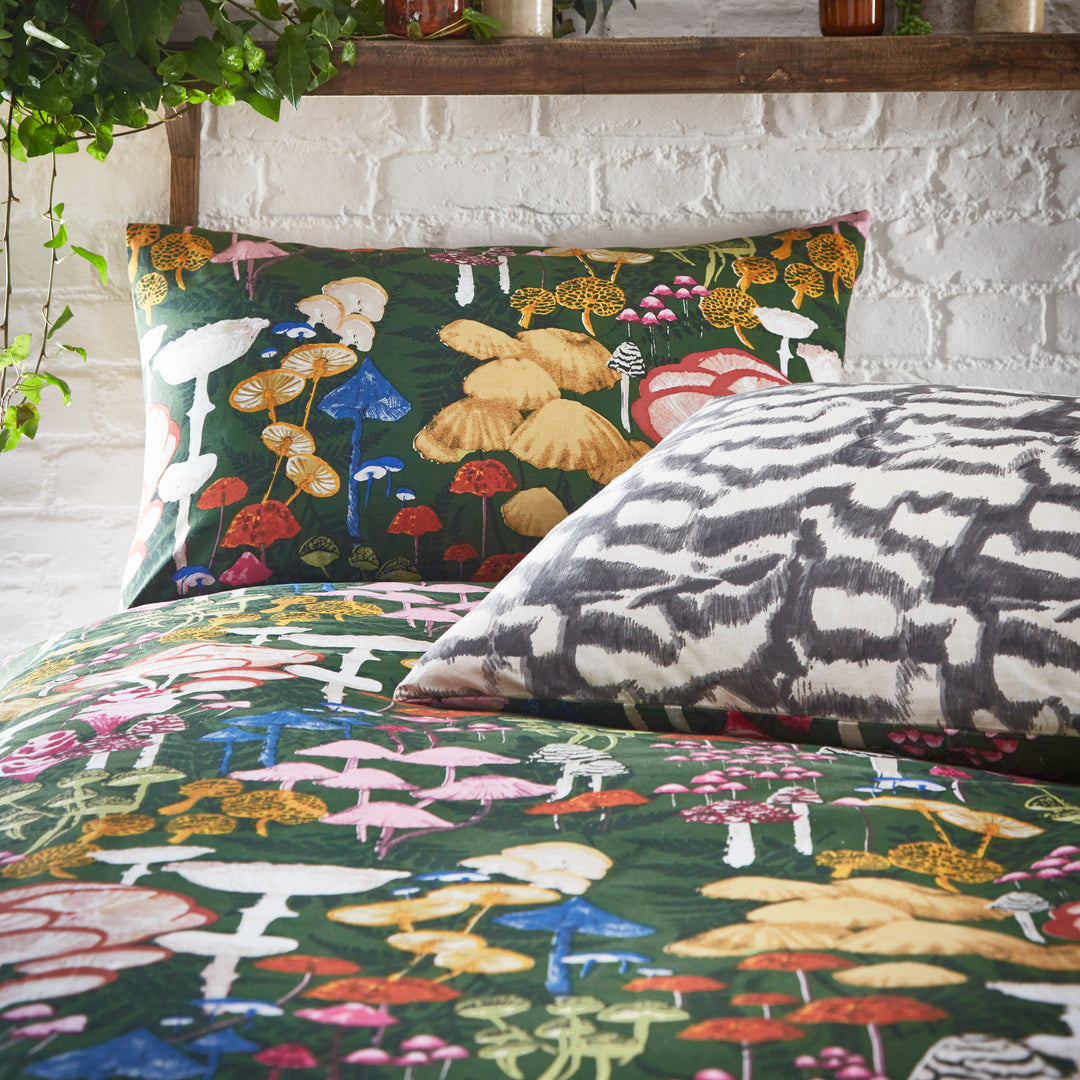 Amanita Double Duvet Set Forest Green - image 3