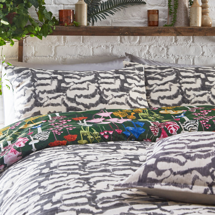 Amanita Double Duvet Set Forest Green - image 4