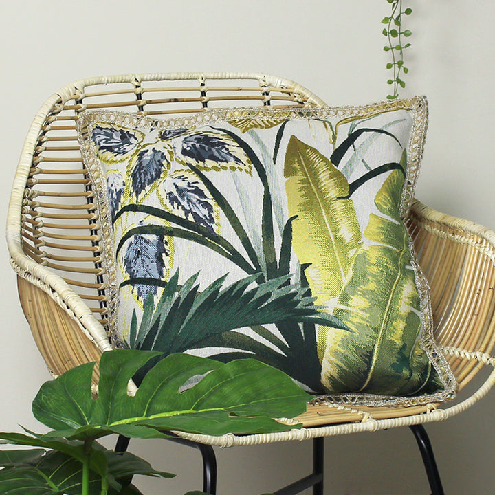 AMAZONIA 50X50 CUSHION CASE GREEN