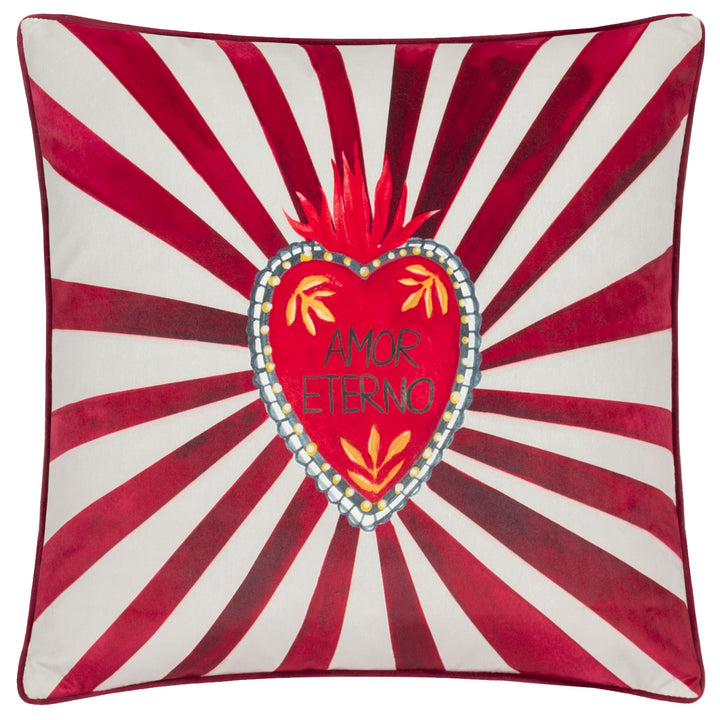 AMOR ETERNO 45X45 CUSHION CASE RED