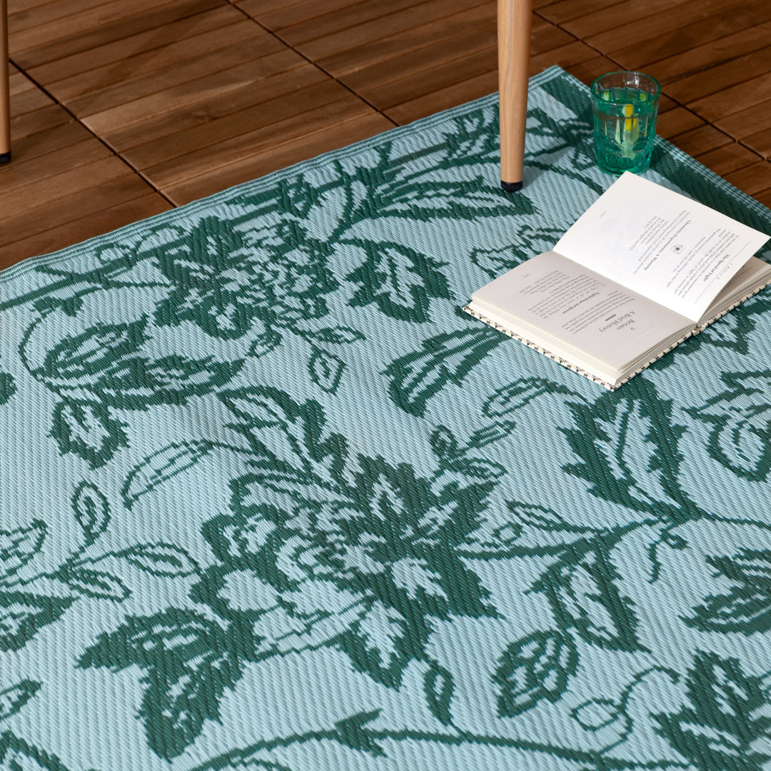 ANEMONE 120X180 OUTDOOR RUG TEAL/MINERAL