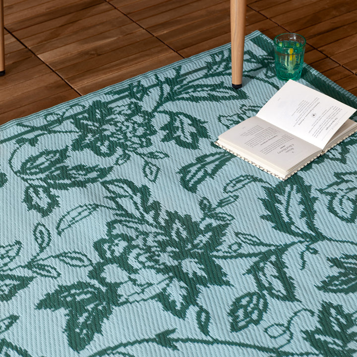 ANEMONE 120X180 OUTDOOR RUG TEAL/MINERAL