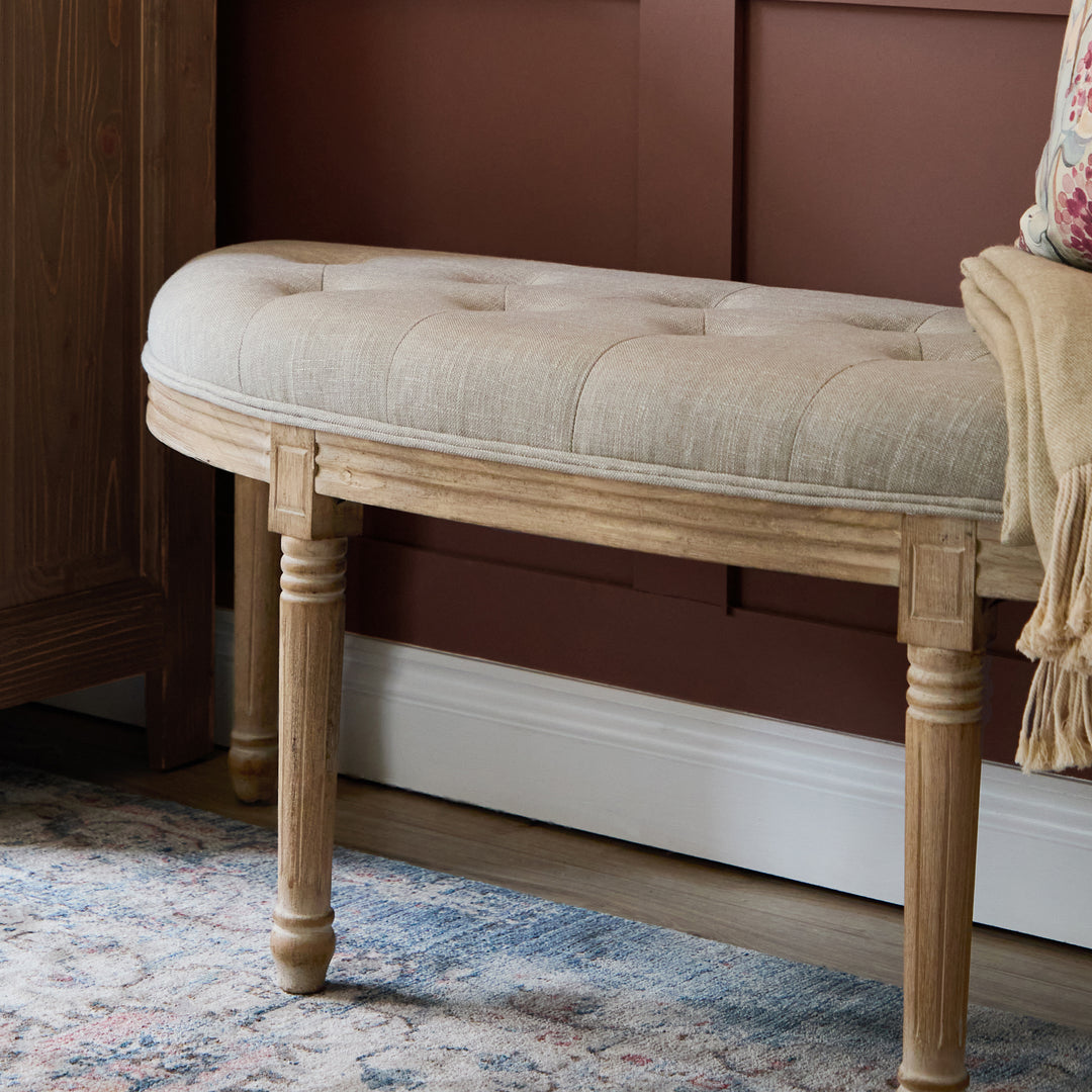 ANNETTE FOOTSTOOL LINEN