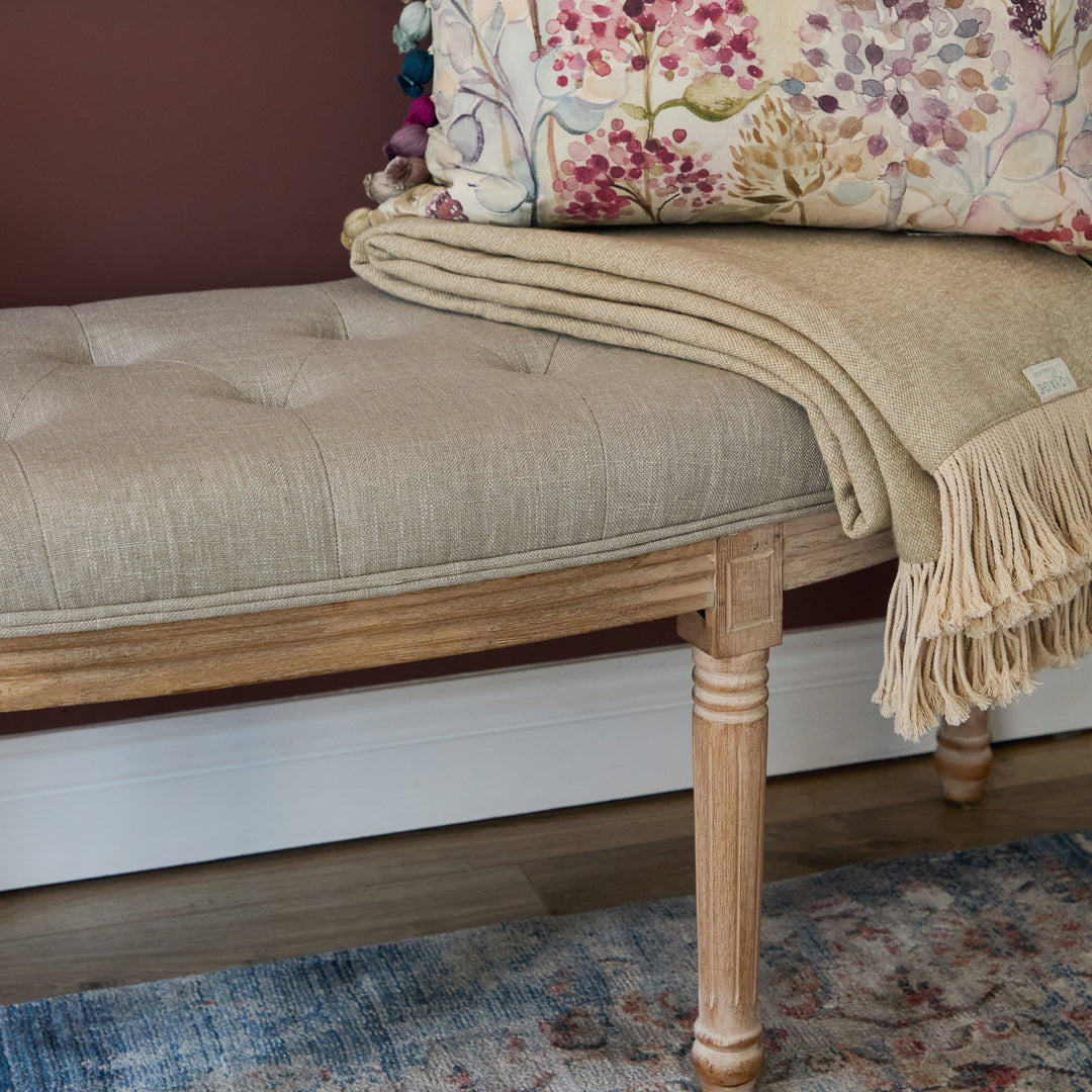 ANNETTE FOOTSTOOL LINEN