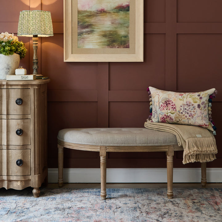 ANNETTE FOOTSTOOL LINEN