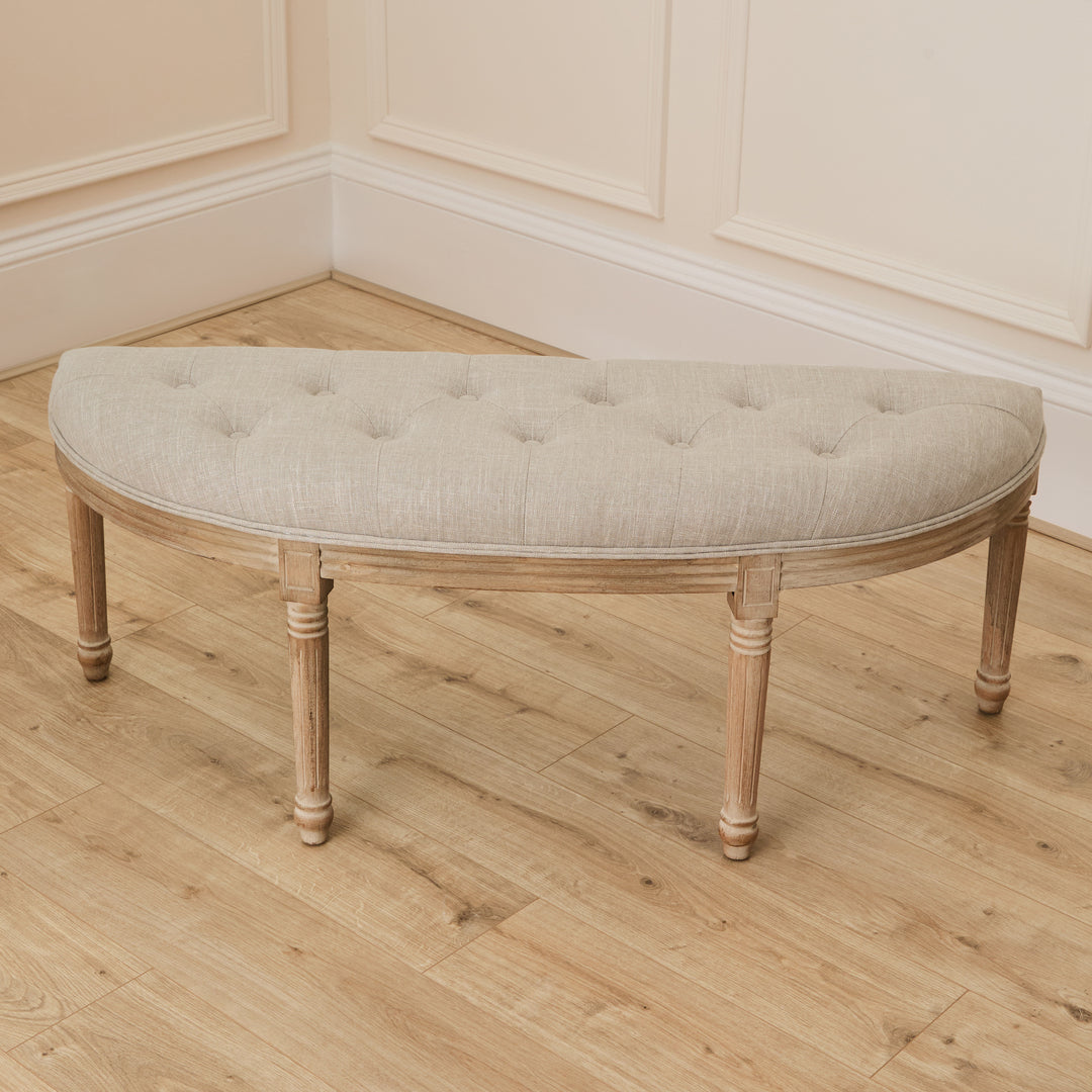 ANNETTE FOOTSTOOL LINEN