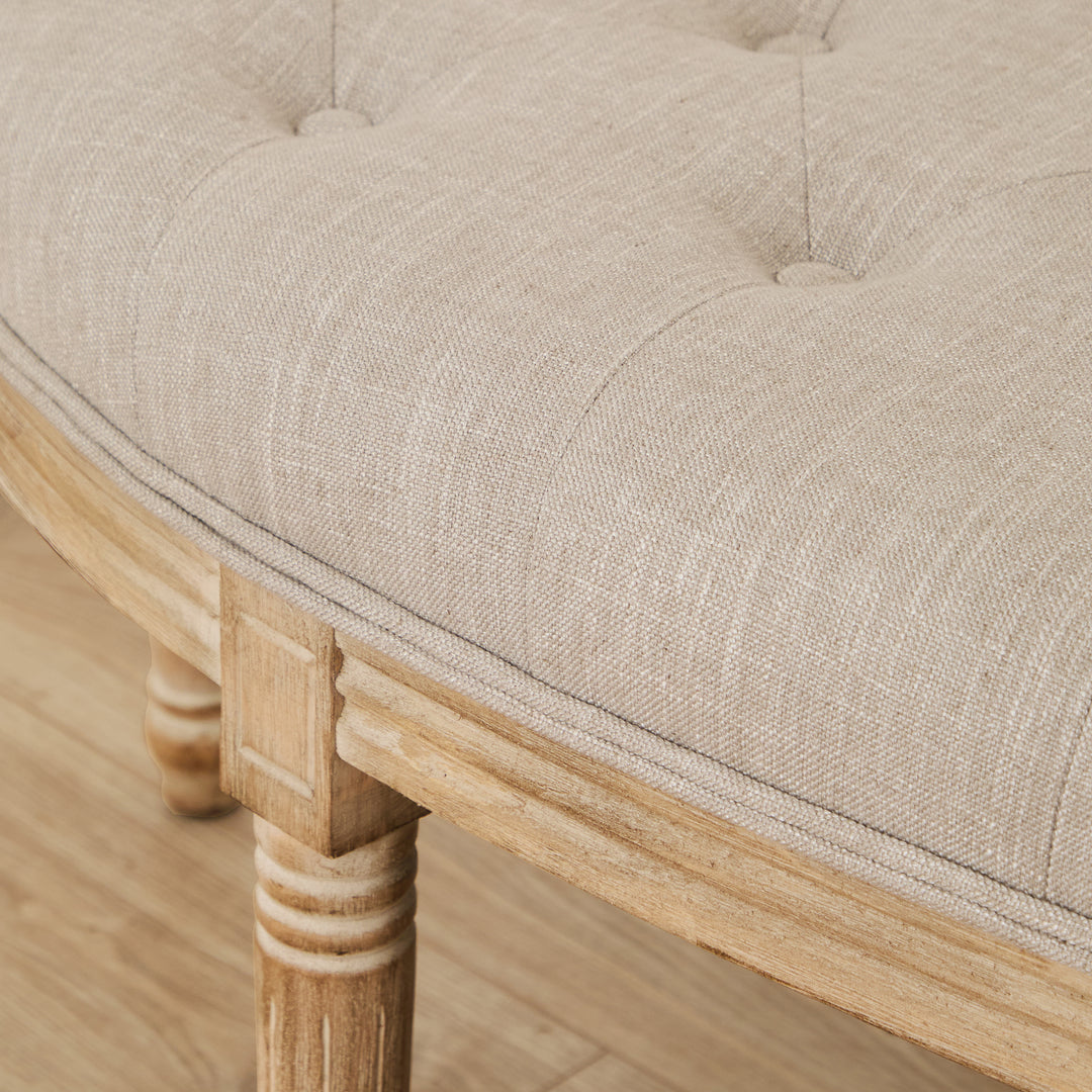 ANNETTE FOOTSTOOL LINEN
