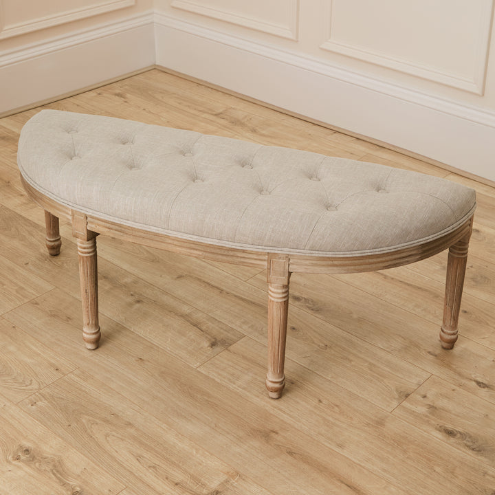 ANNETTE FOOTSTOOL LINEN