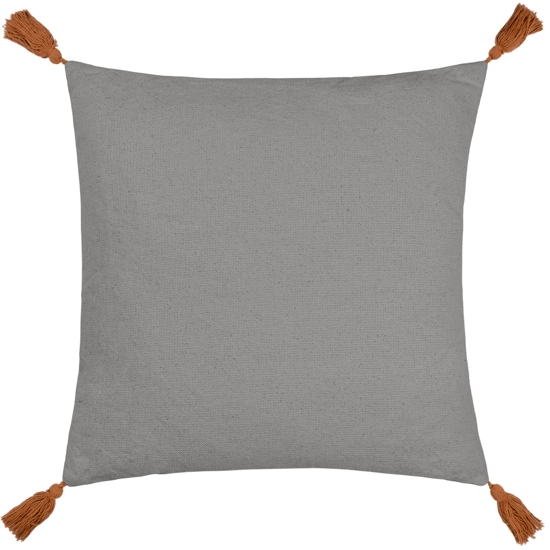 AQUENE 50X50 CUSHION CASE CHARCOAL/BRICK
