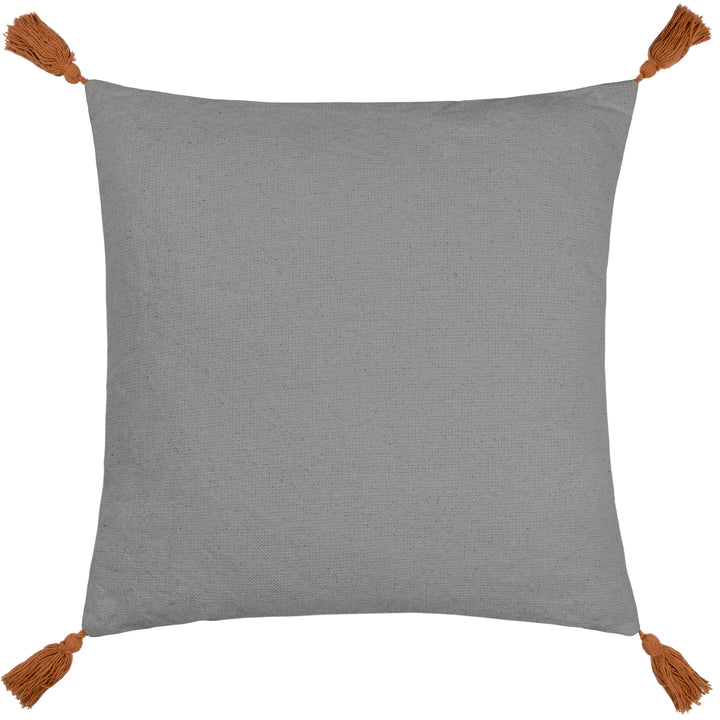 AQUENE 50X50 CUSHION CASE CHARCOAL/BRICK
