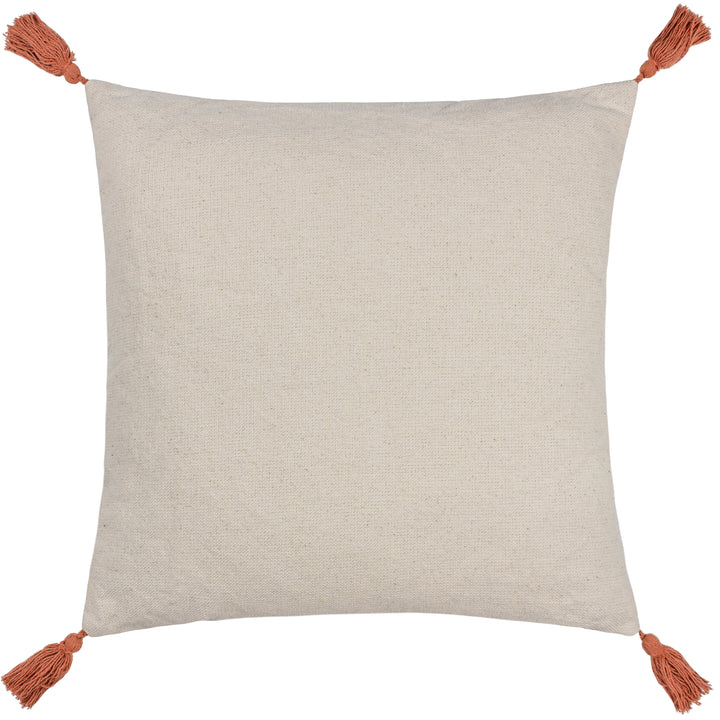 AQUENE 50X50 CUSHION CASE NATURAL/BRICK