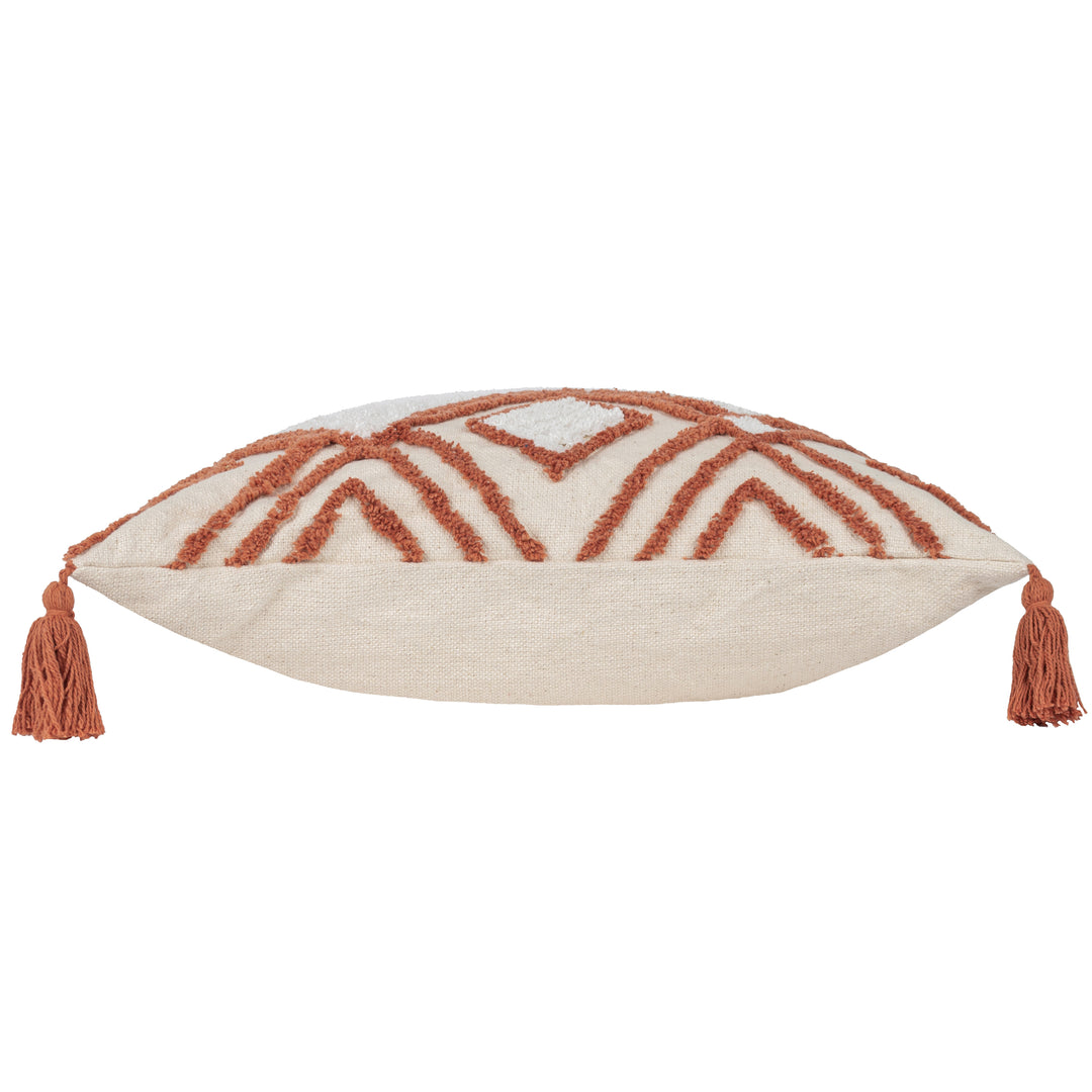 AQUENE 50X50 CUSHION CASE NATURAL/BRICK
