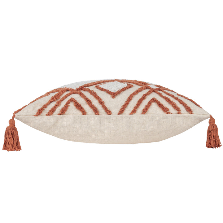 AQUENE 50X50 CUSHION CASE NATURAL/BRICK