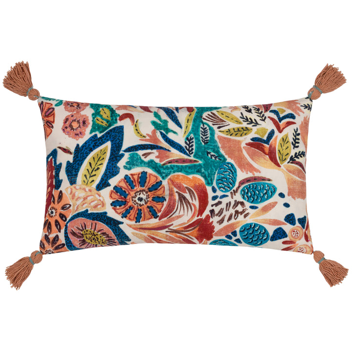 AQUESS 30X50 CUSHION CASE MULTI/CORAL