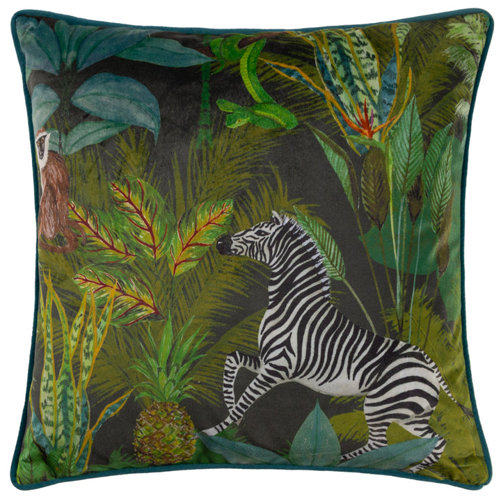 ARANYA ZEBRA 43X43 CUSHION CASE JUNGLE
