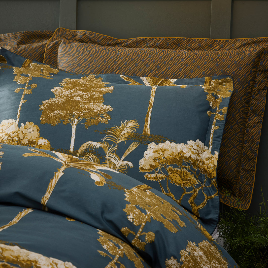 Arboretum Oxford Pillow Case Pairs Blue