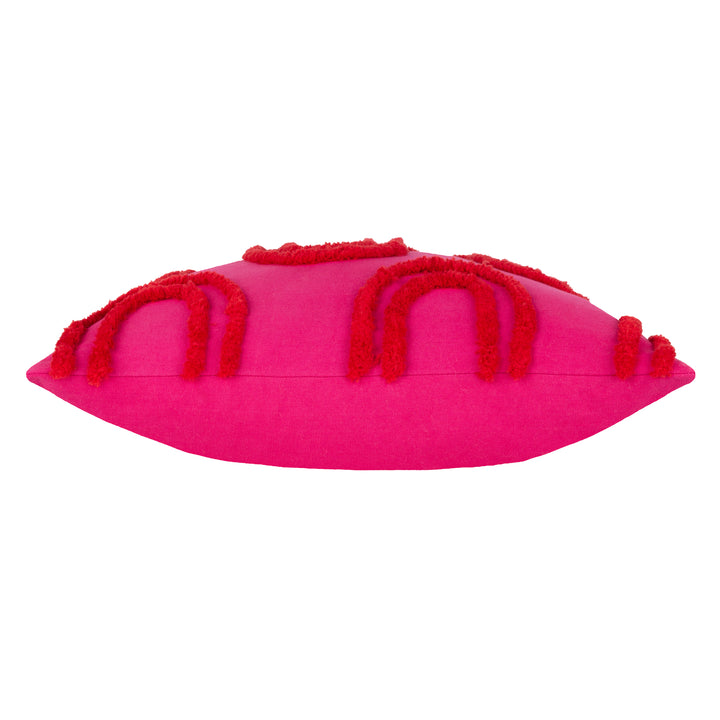 ARCHIE 45X45 CUSHION CASE PINK/RED