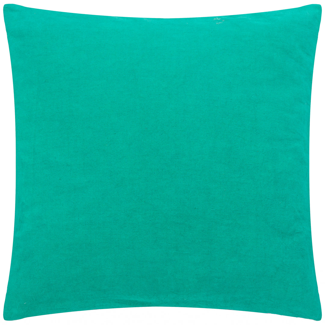 ARCHIE 45X45 CUSHION CASE TURQUOISE/PURPLE