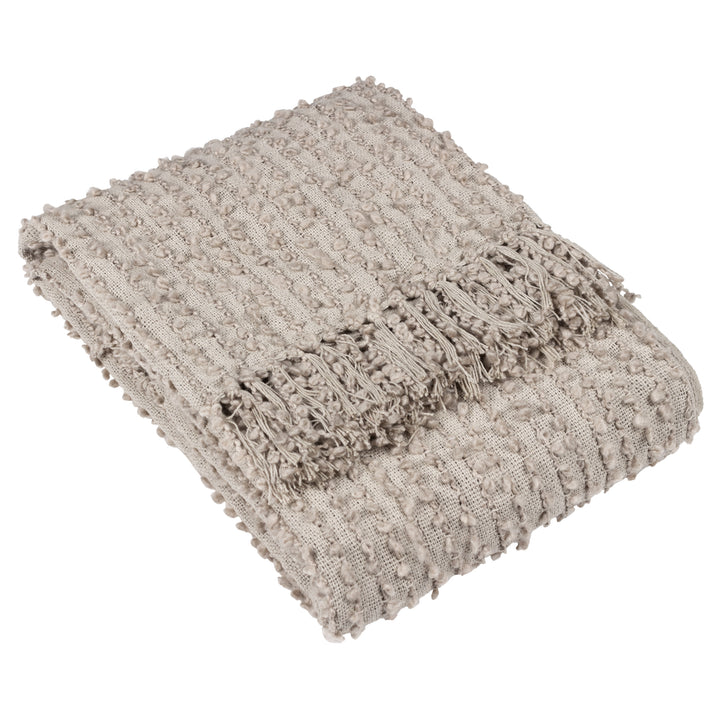 Arvo Boucle Yarn Throw 130x180 Feather - image 2