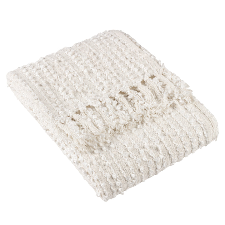 Arvo Boucle Yarn Throw 130x180 Natural - image 2