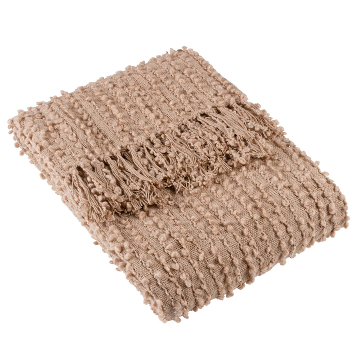 Arvo Boucle Yarn Throw 130x180 Plaster - image 2