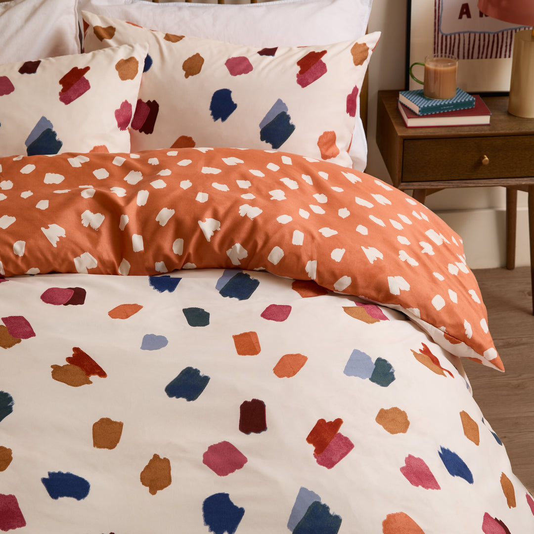 Astrid Double Duvet Set Multi / Orange