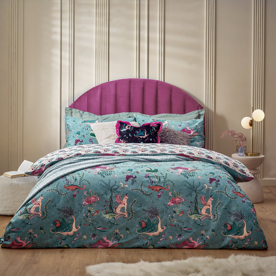 Athena Double Duvet Set Mineral Blue