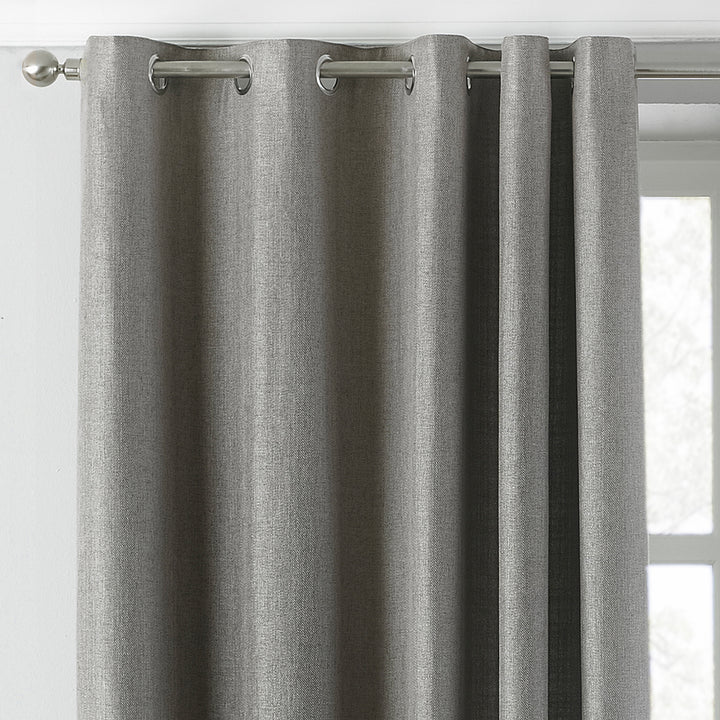 ATLANTIC RING TOP CURTAINS GREY