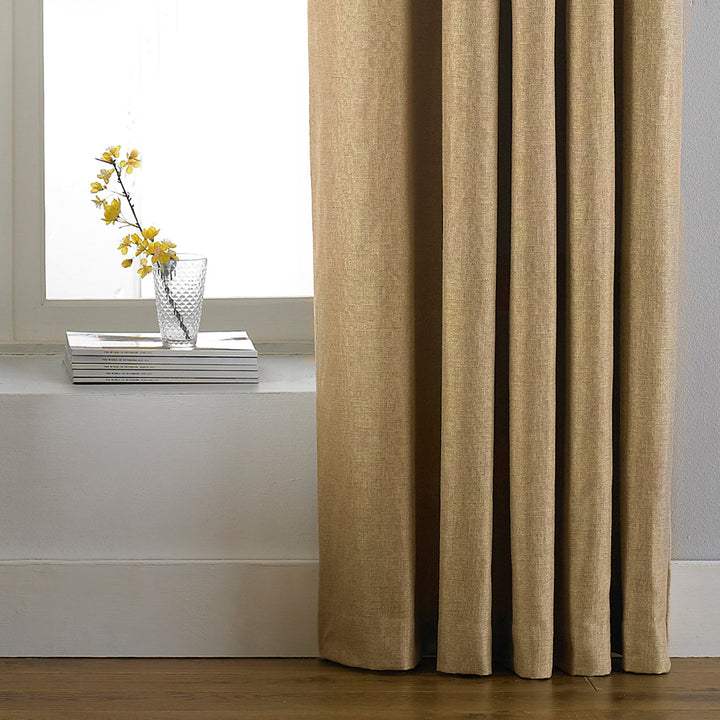 ATLANTIC RING TOP CURTAINS OCHRE