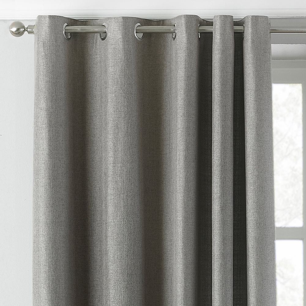 Atlantic 229x229 Ring Top Curtains Grey - image 2
