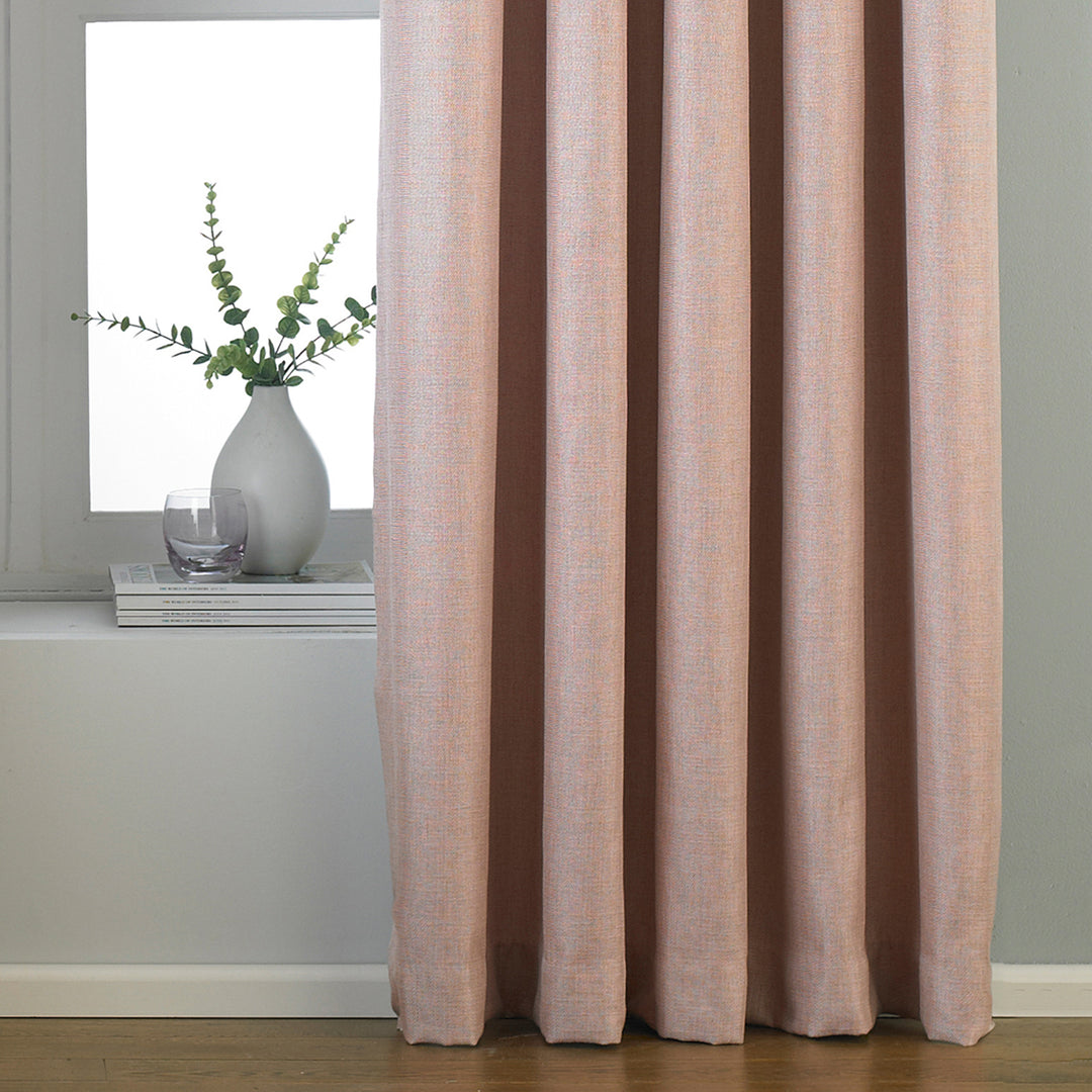 Atlantic 168x183 Ring Top Curtains Blush - image 3