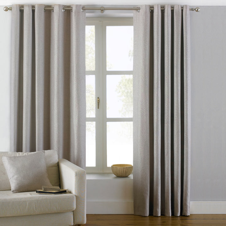 Atlantic 168x183 Ring Top Curtains Natural