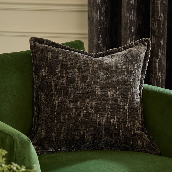 Aurelio Chenille 45x45 Cushion Case Charcoal