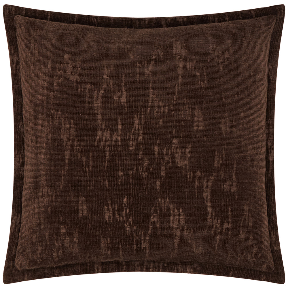 Aurelio Chenille 45x45 Cushion Case Chocolate - image 2