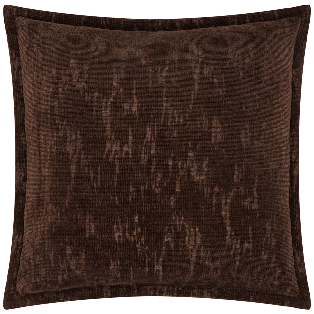Aurelio Chenille 45x45 Cushion Case Chocolate - image 2