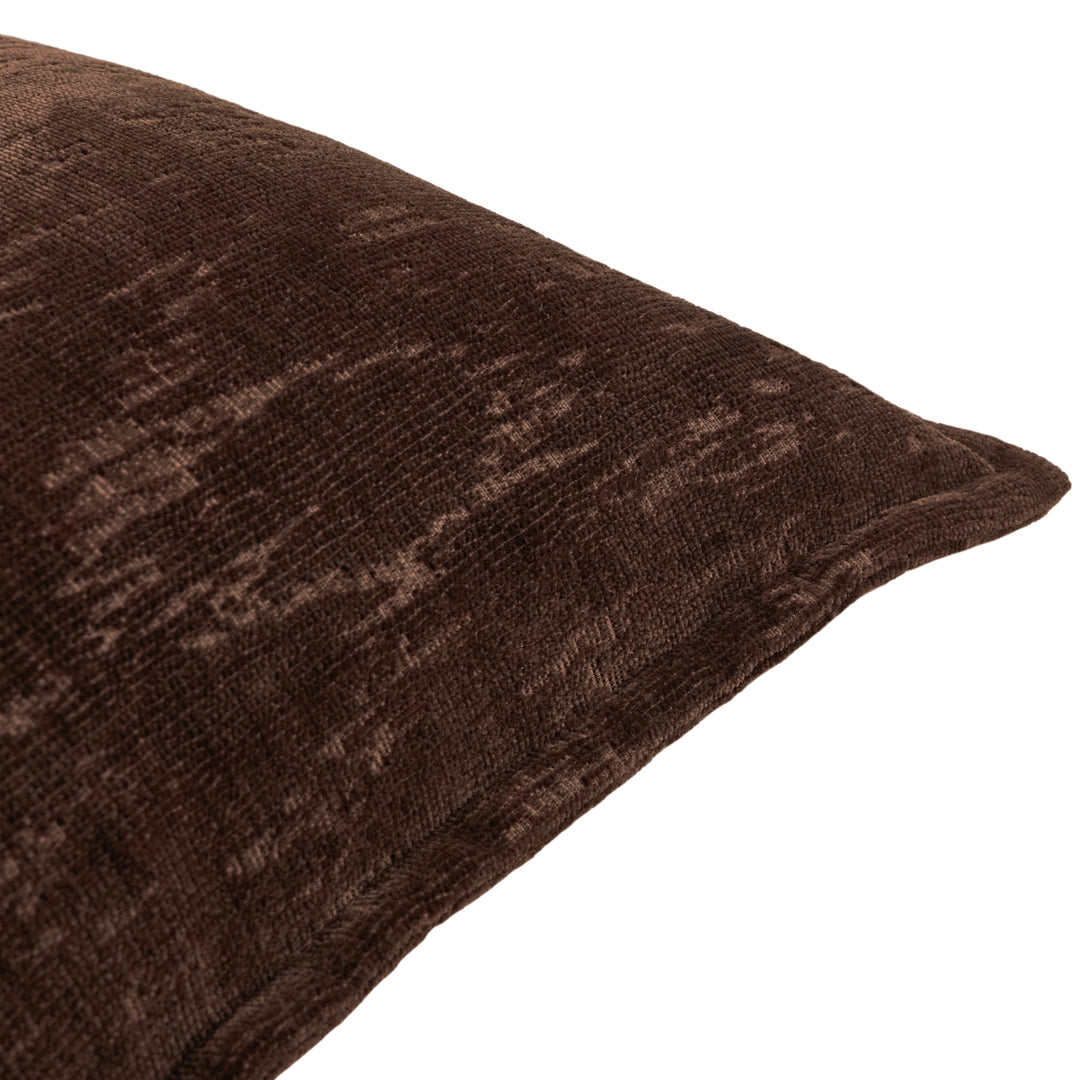Aurelio Chenille 45x45 Cushion Case Chocolate - image 3