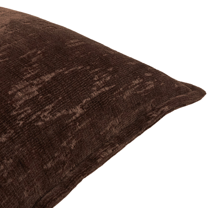 Aurelio Chenille 45x45 Cushion Case Chocolate - image 3