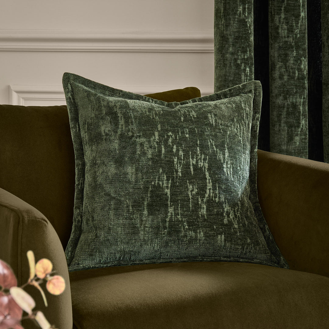 Aurelio Chenille 45x45 Cushion Case Emerald