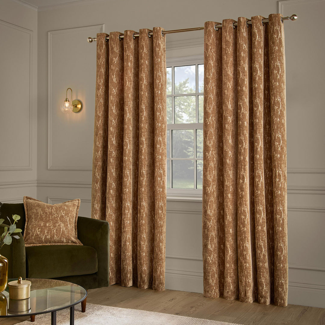 Aurelio 168x229 Eyelet Curtains Caramel - image 4