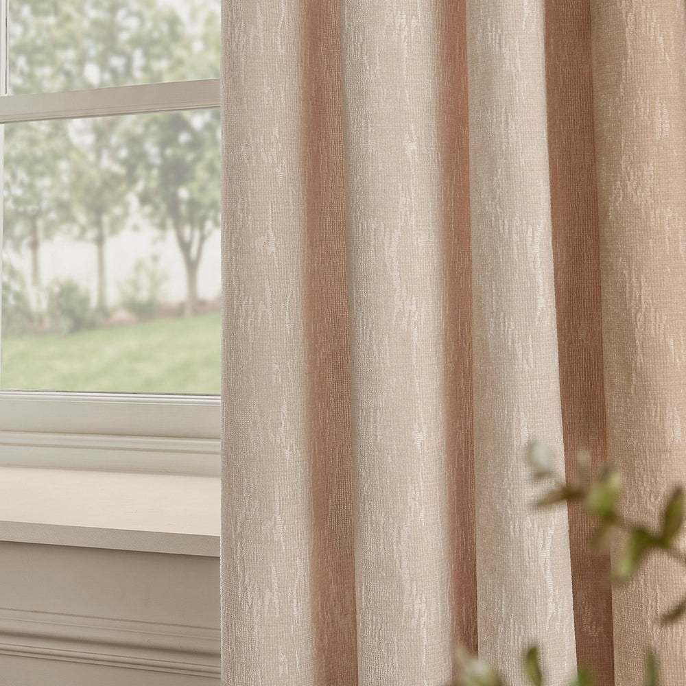Aurelio Chenille 229x229 Eyelet Curtains Ivory - image 2