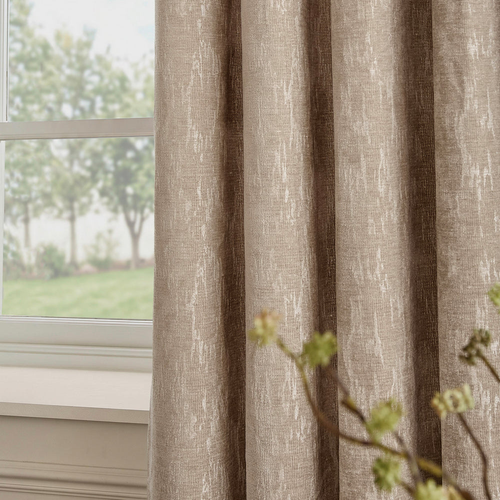 Aurelio Chenille 229x229 Eyelet Curtains Mink - image 2